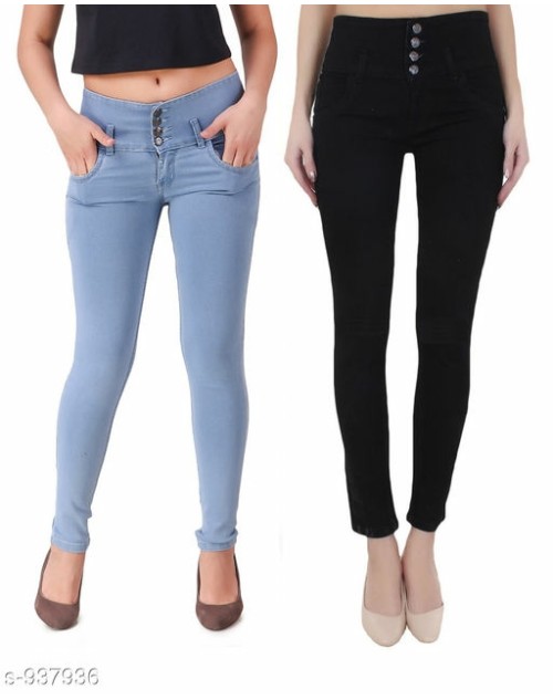 Lootkabazaar Women's Elegant Denim Jeans Combo (LWEDJC007)